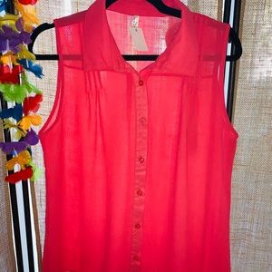 Pretty in Pink casual button down